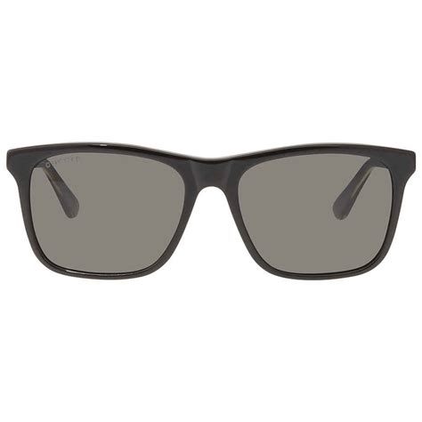 gucci gg0381s|Gucci Polarized Grey Rectangular Men's Sunglasses GG0381S .